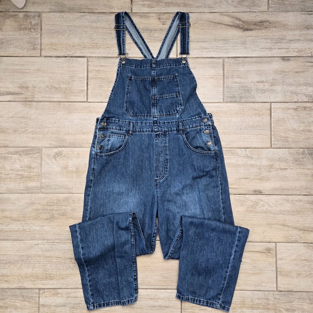 We The Free Ziggy Denim Overalls Women Relaxed Style Timeless Look L - Picture 2 of 8
